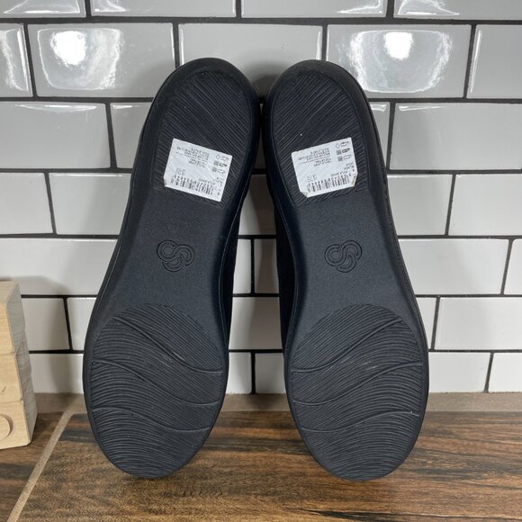 Clarks Ayla Band Womens Size 10 Shoes Black Cloudsteppers Comfort Slip On - Picture 8 of 15